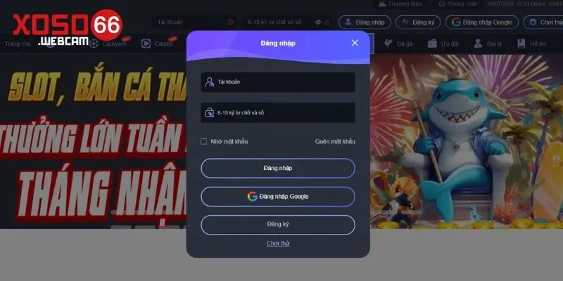 Đăng nhập 3 Thực hiện thao tác nhấn“ Quên mật khẩu”